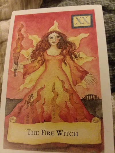 “ The Fire Witch makes temperatures rise. The pure fire of passion exercises demons, and tests the content of the furnace of your love She ignites masculine flames of love, bringing pleasures in desire. Two lovers understand each other's true hearts. You and your lover will exchange sweet words during hot earthy passion.”